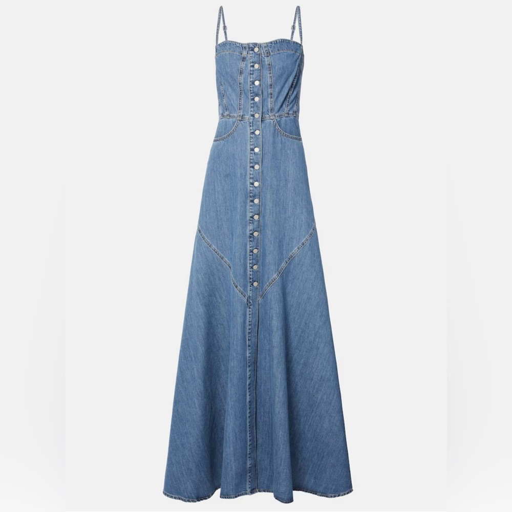 AG Adriano Goldschmied Seville Denim Maxi dress
